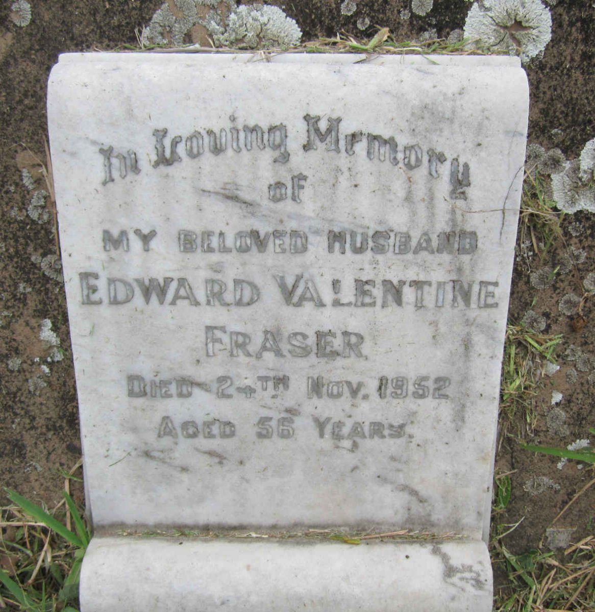 FRASER Edward Valentine -1952