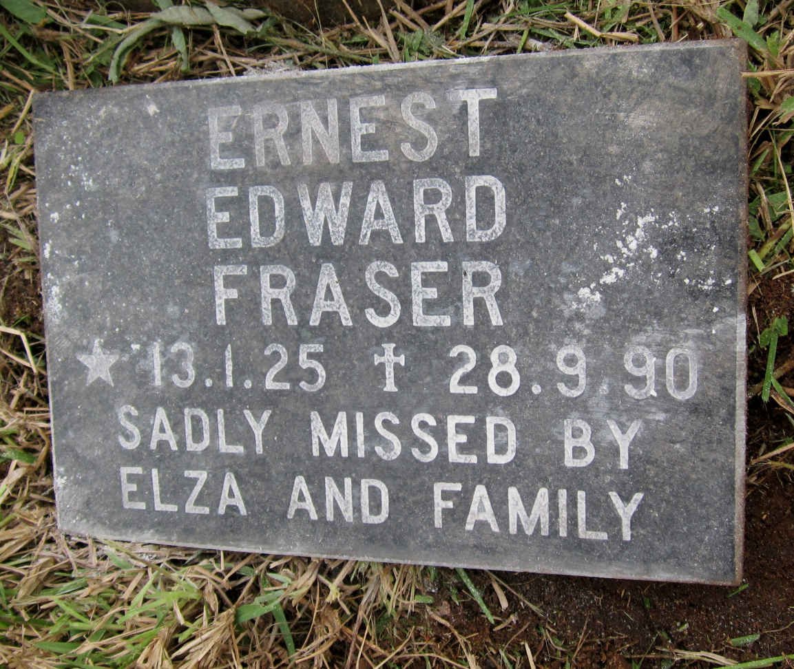 FRASER Ernest Edward 1925-1990
