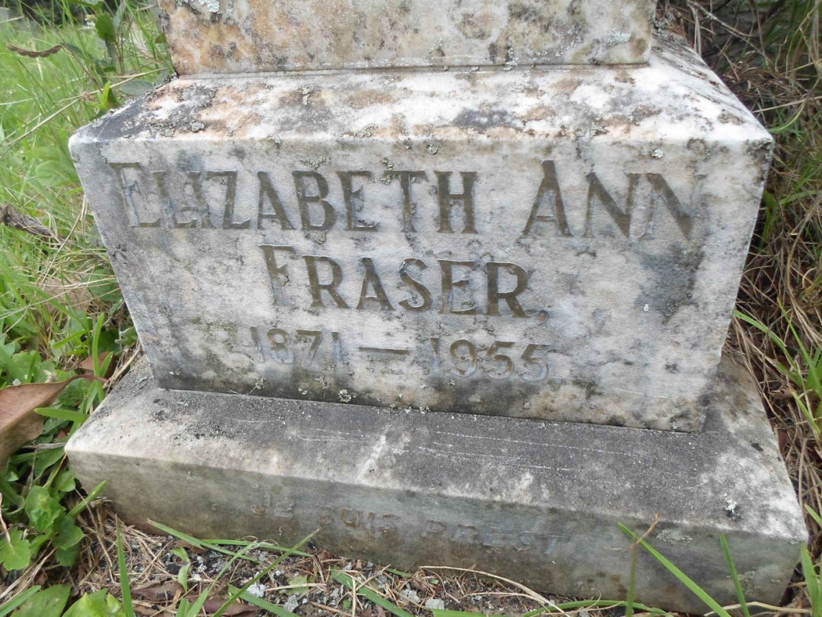 FRASER Elizabeth Ann 1871-1955