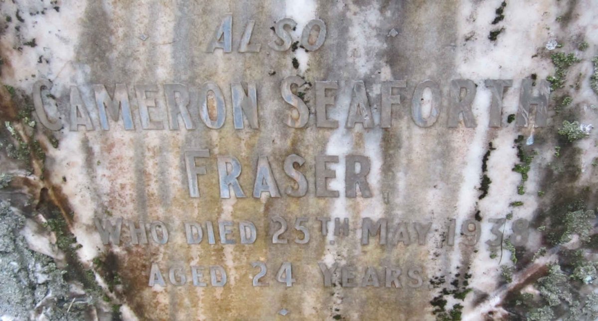 FRASER Cameron Seaforth -1938