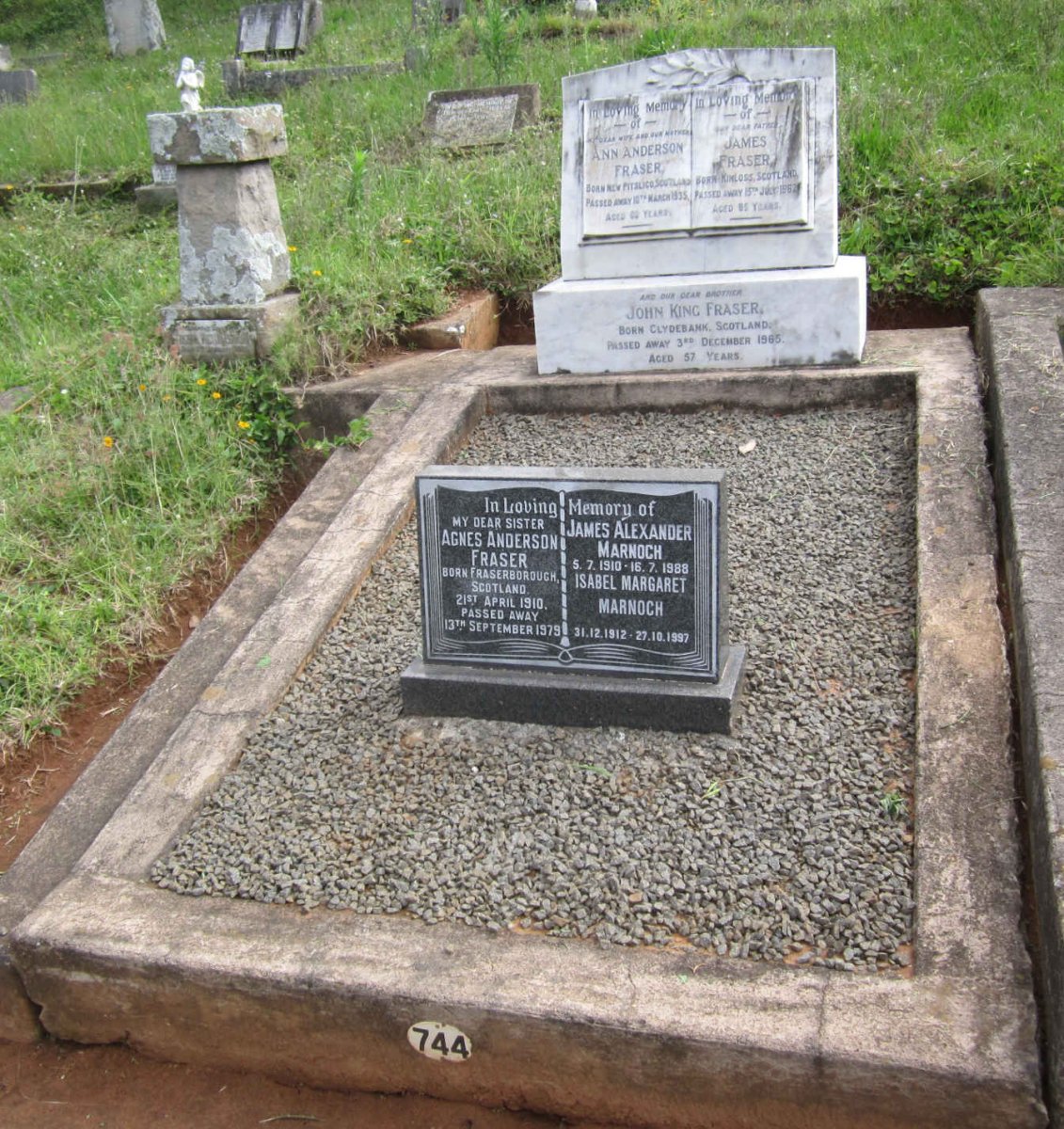 FRASER James -1962 &amp; Ann Anderson -1935 :: FRASER John King -1965 :: FRASER Agnes Anderson 1910-1979