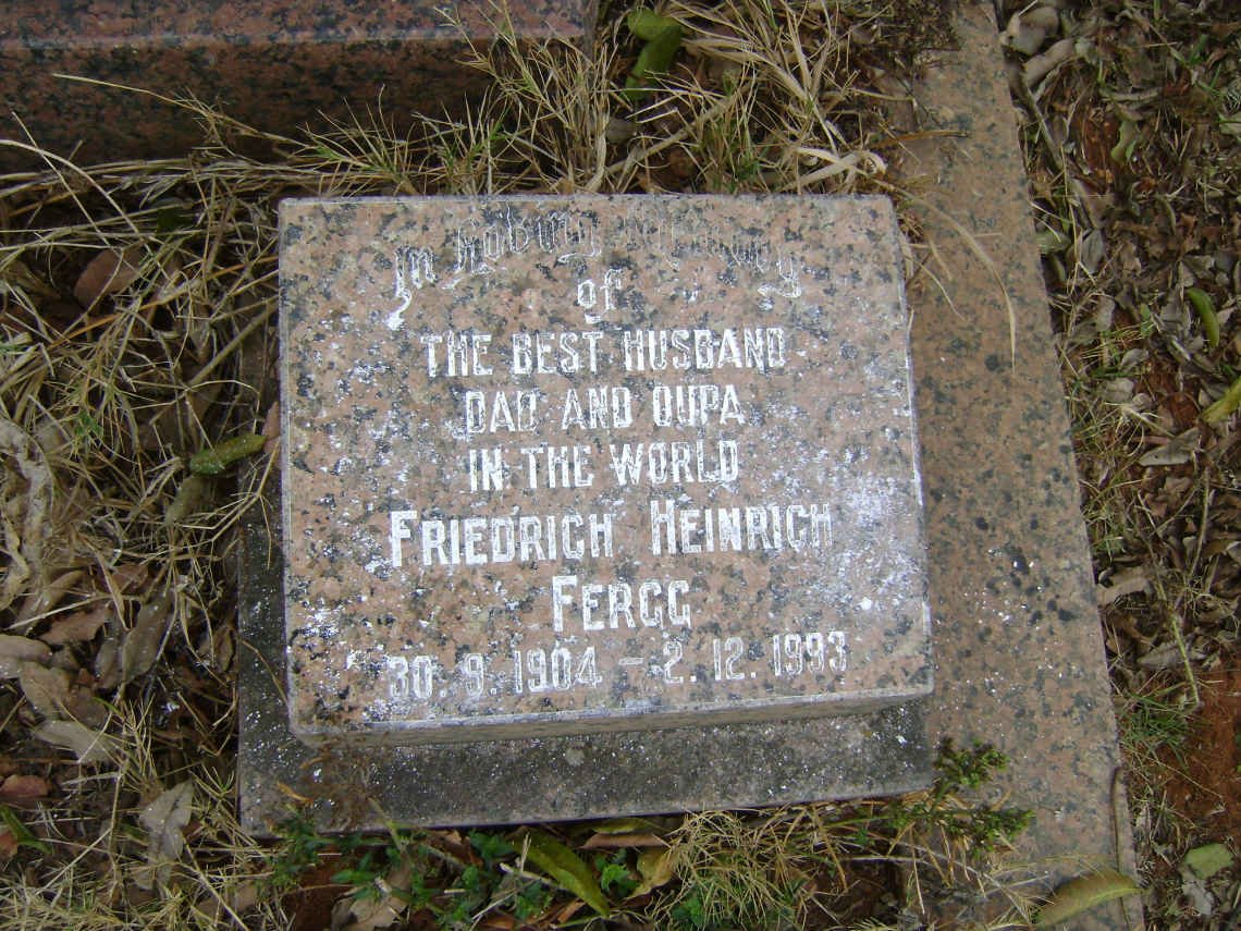 FERGG Friedrich Heinrich 1904-1993
