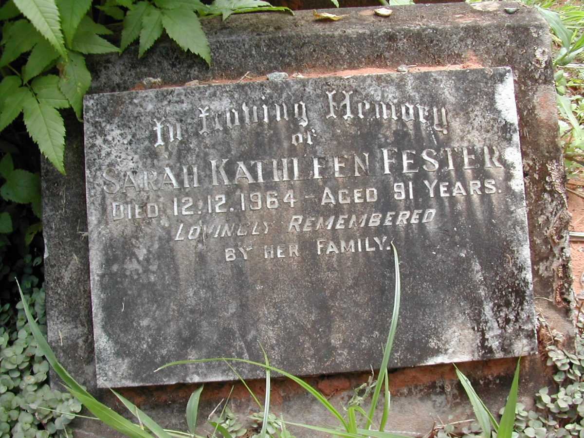 FESTER Sarah Kathleen -1964