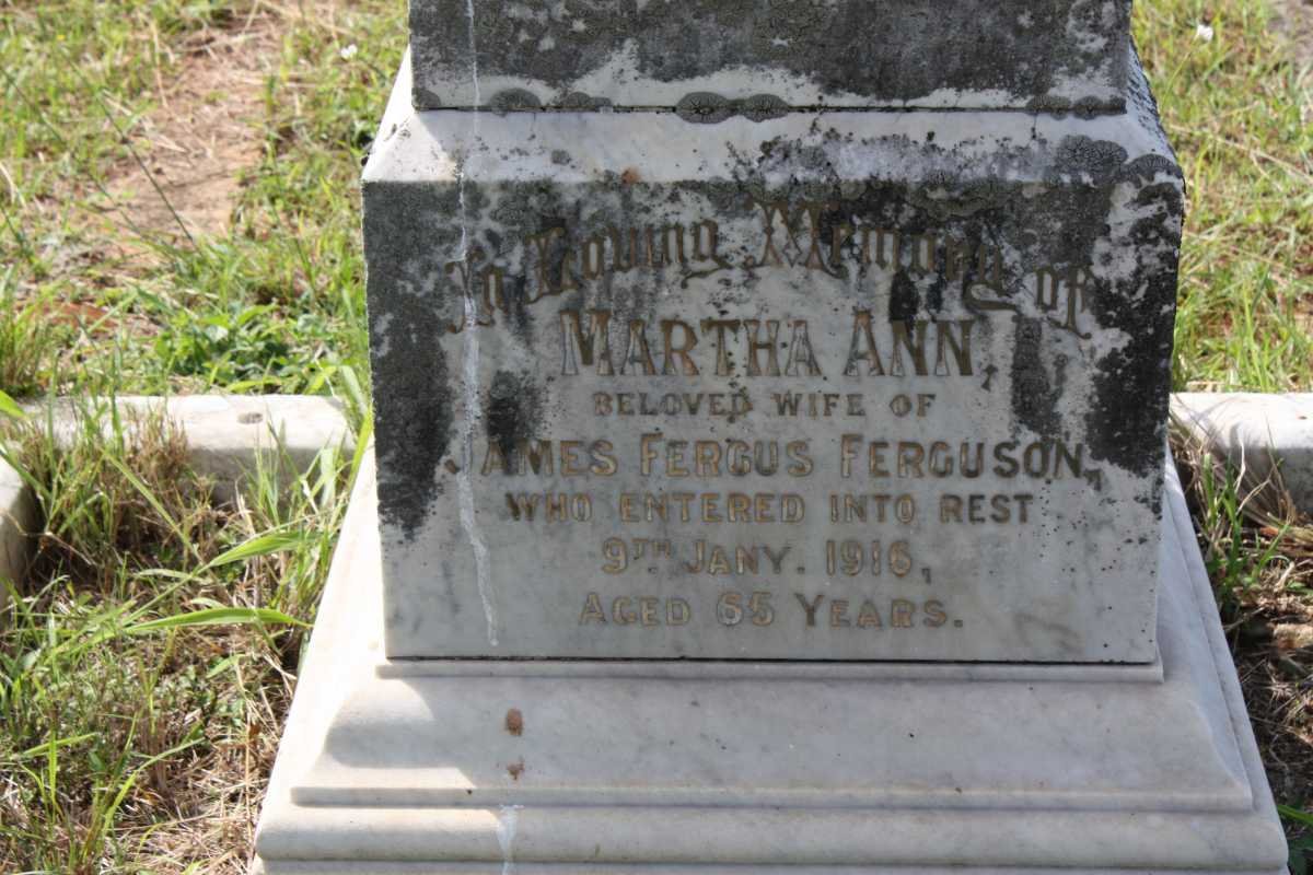 FERGUSON Martha Ann -1916