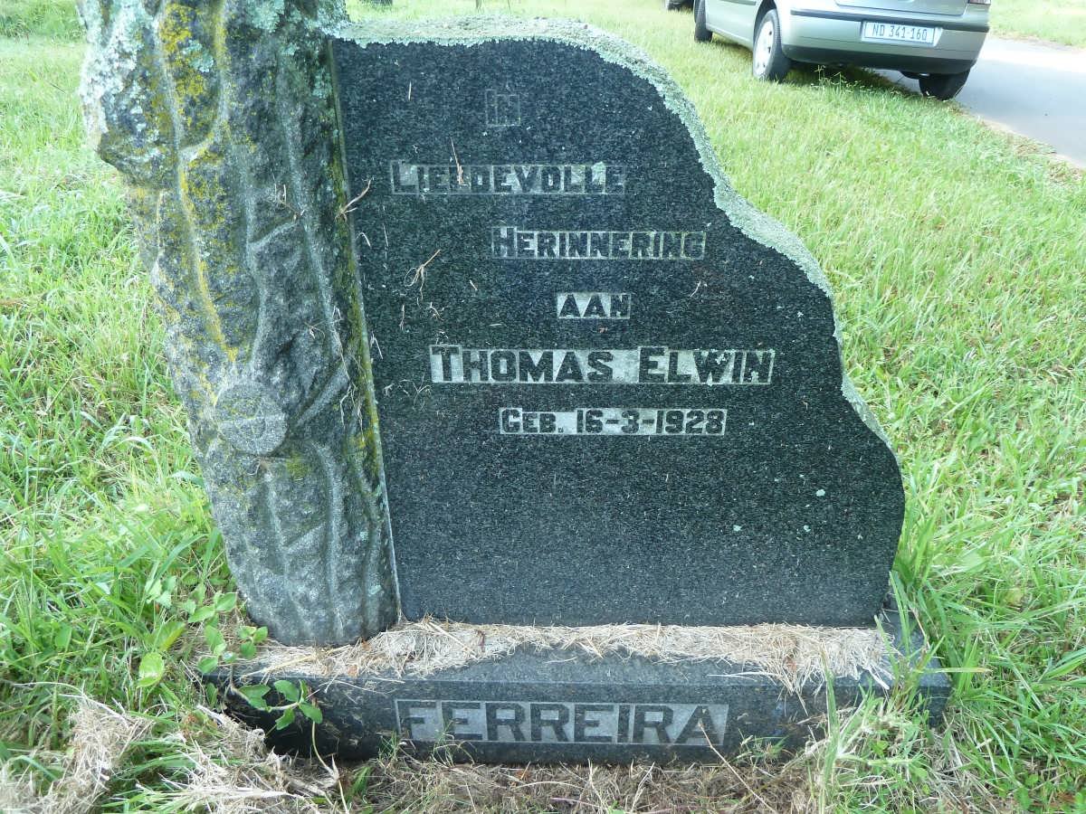 FERREIRA Thomas Elwin 1928-