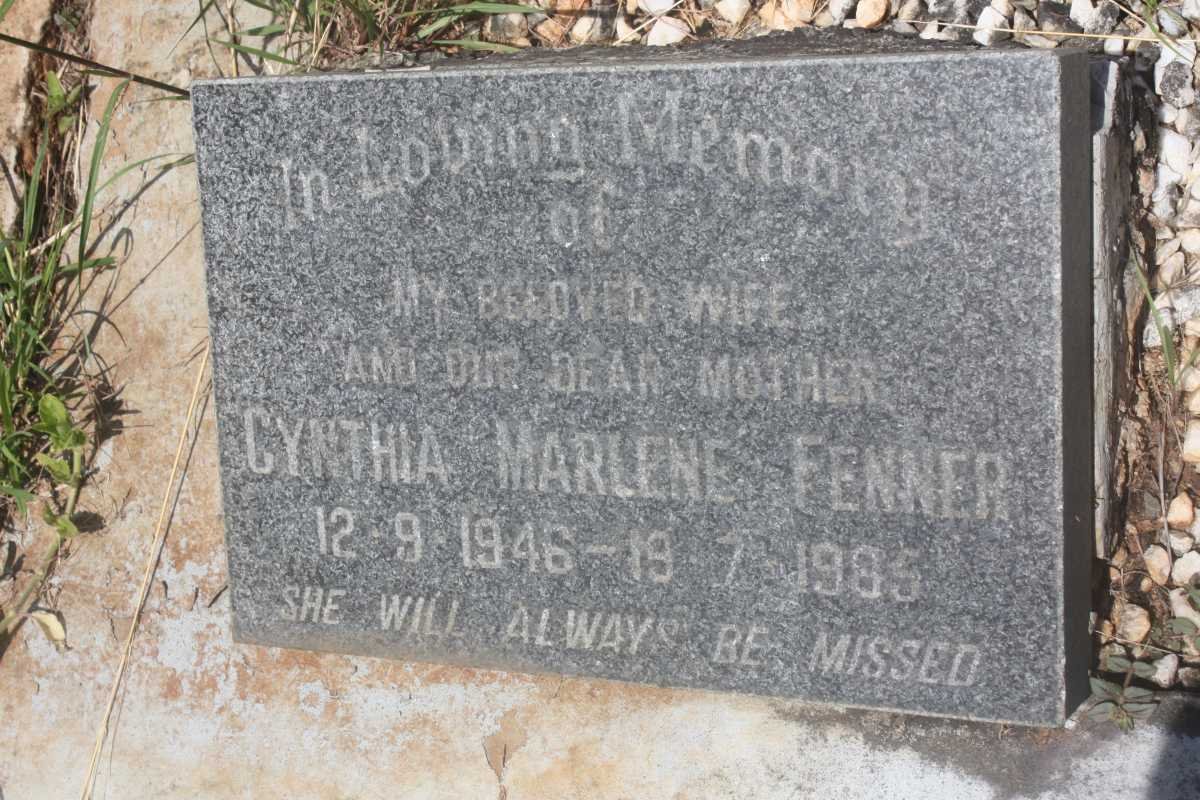 FENNER Cynthia Marlene 1946-1985