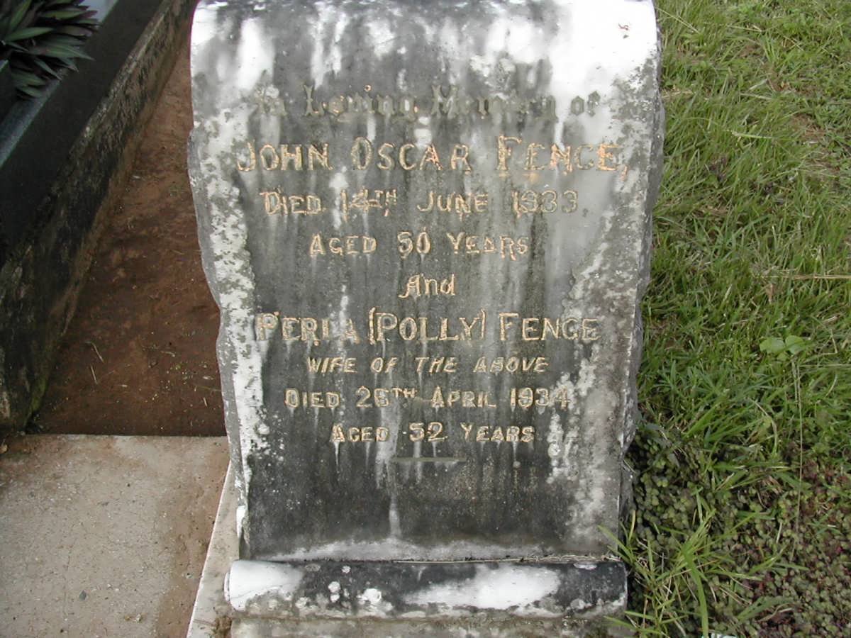 FENGE John Oscar -1933 &amp; Perla -1934