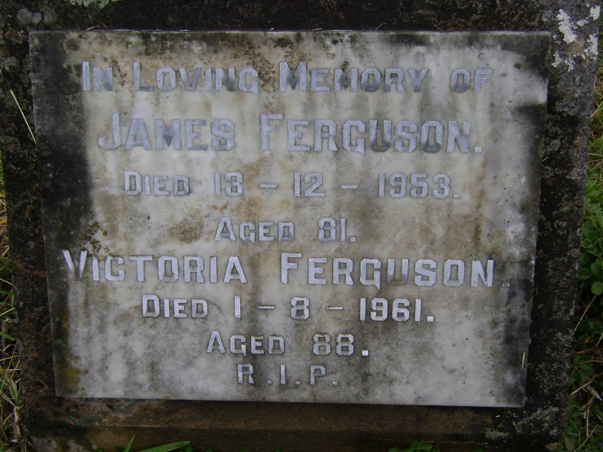 FERGUSON James -1953 &amp; Victoria -1961