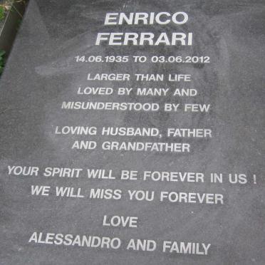 FERRARI Enrico 1935-2012