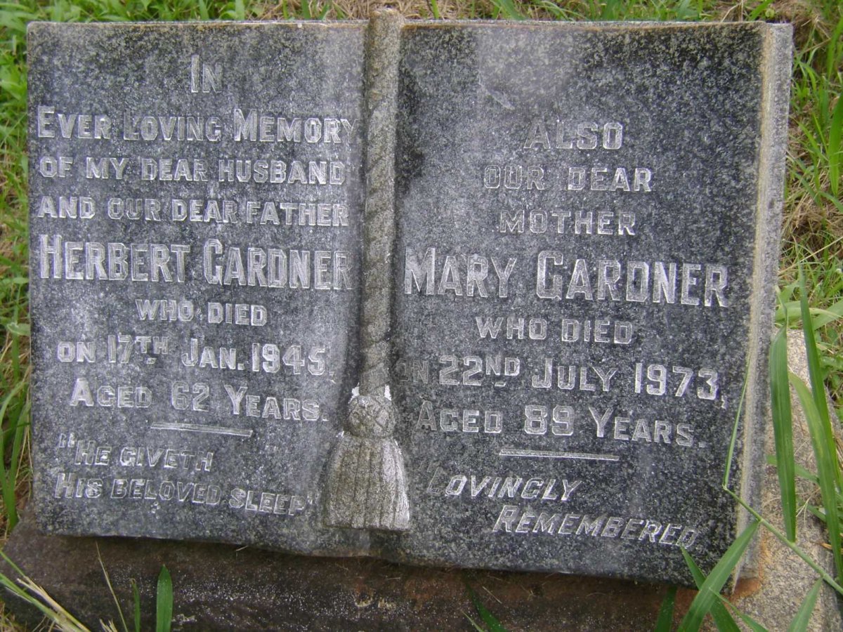 GARDNER Herbert -1945 &amp; Mary -1973