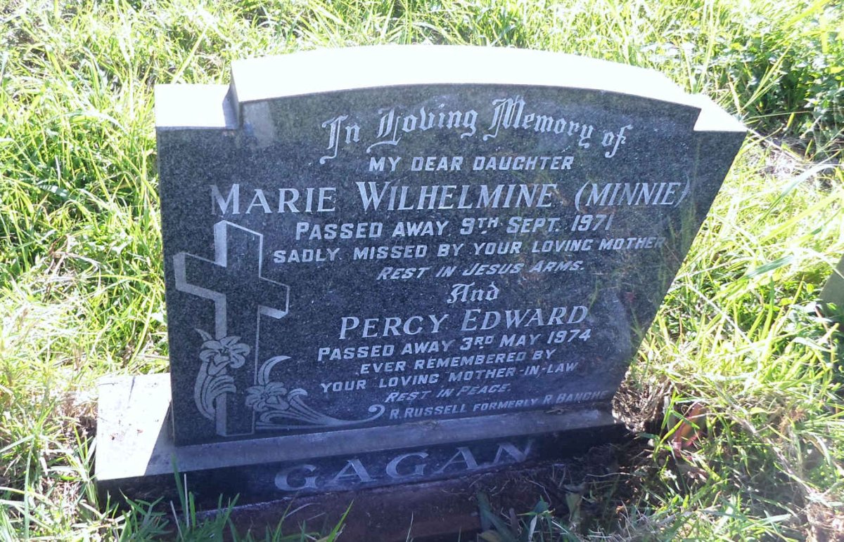 GAGAN Percy Edward -1974 &amp; Marie Wilhelmine -1971