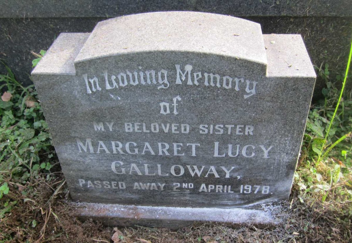 GALLOWAY Margaret Lucy -1978