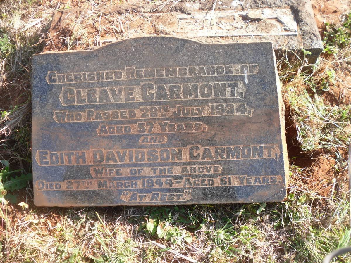 GARMONT Cleave -1934 &amp; Edith Davidson -1944
