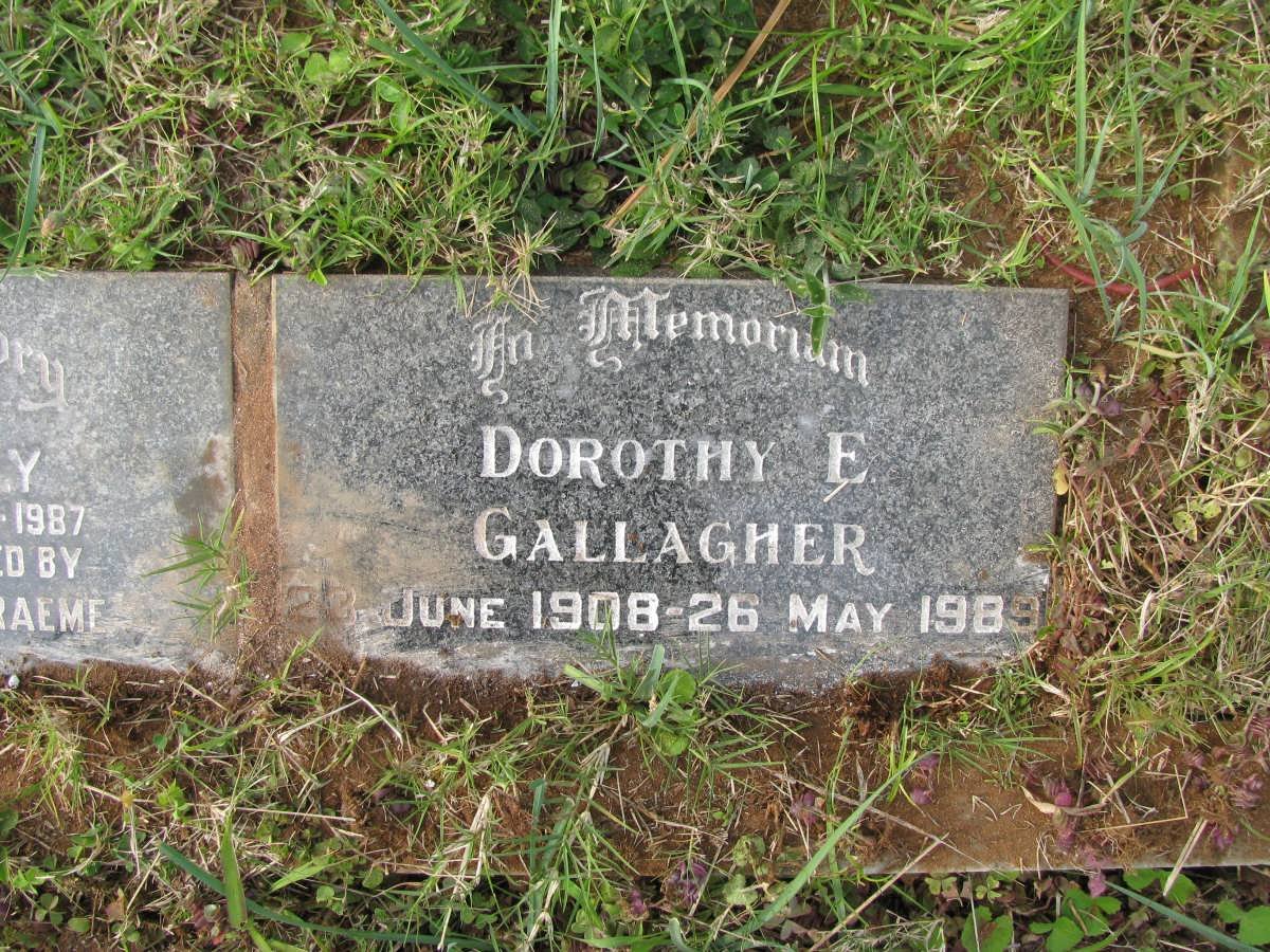 GALLAGHER Dorothy E. 1908-1989