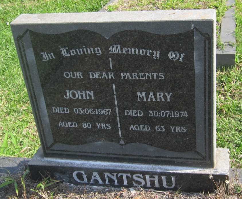 GANTSHU John -1967 &amp; Mary -1974