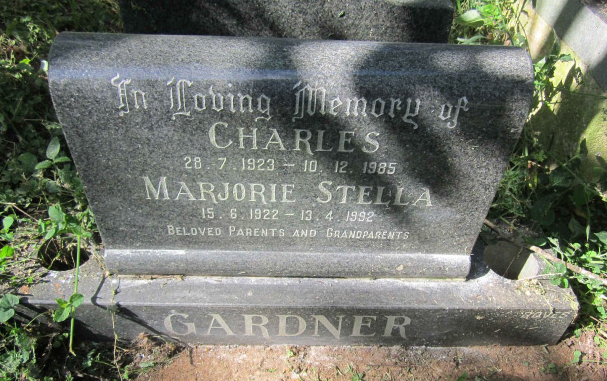 GARDNER Charles 1923-1985 &amp; Marjorie Stella 1922-1992