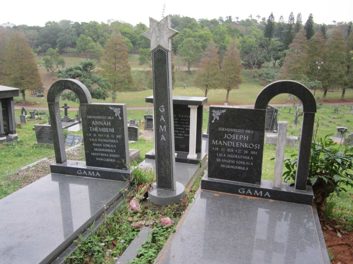GAMA Joseph Mandlenkosi 1929-1984 &amp; Annah Thembeni 1934-1997