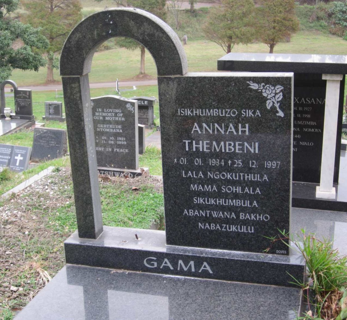 GAMA Annah Thembeni 1934-1997