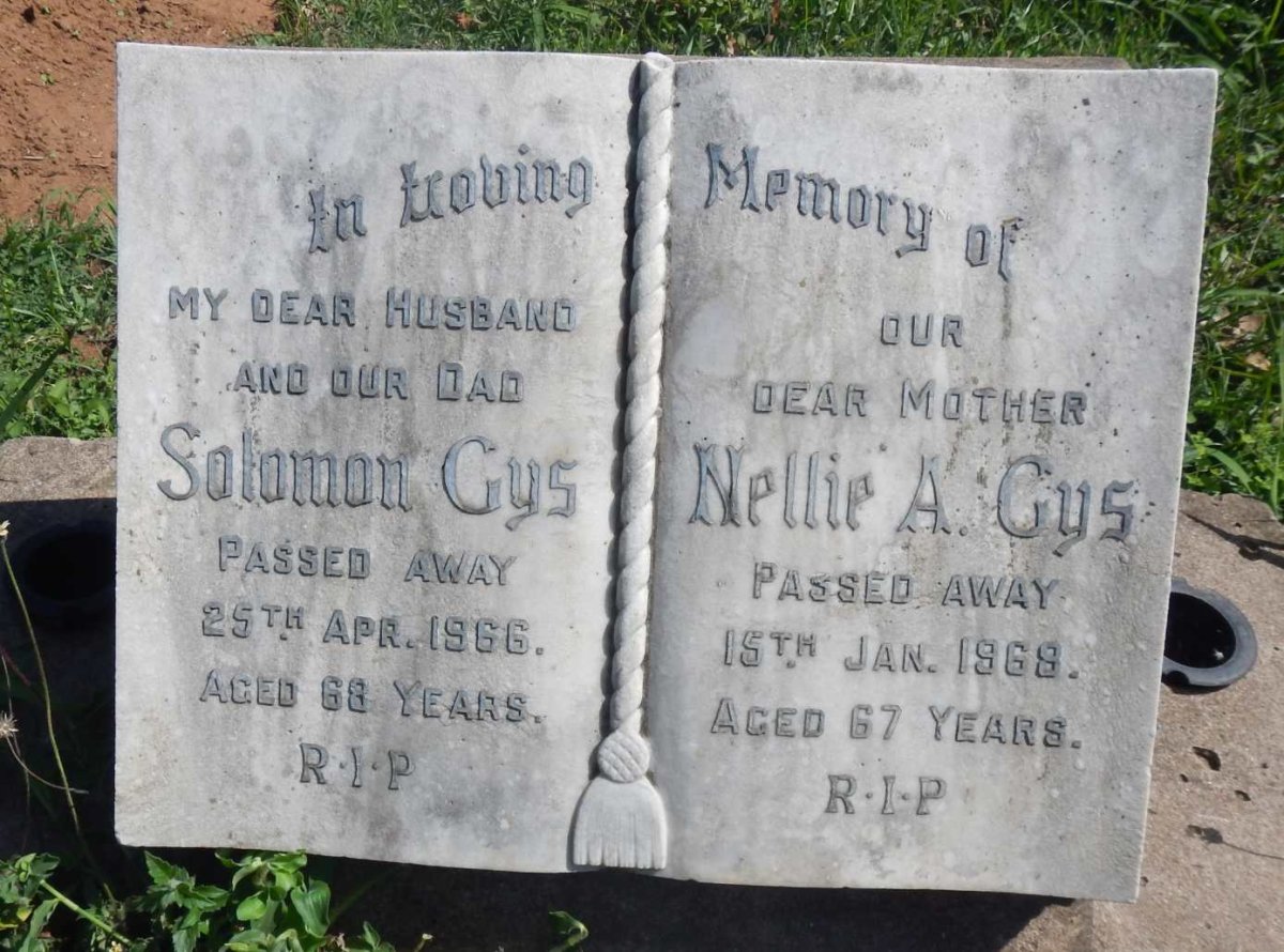 GYS Solomon -1966 &amp; Nellie A. -1968