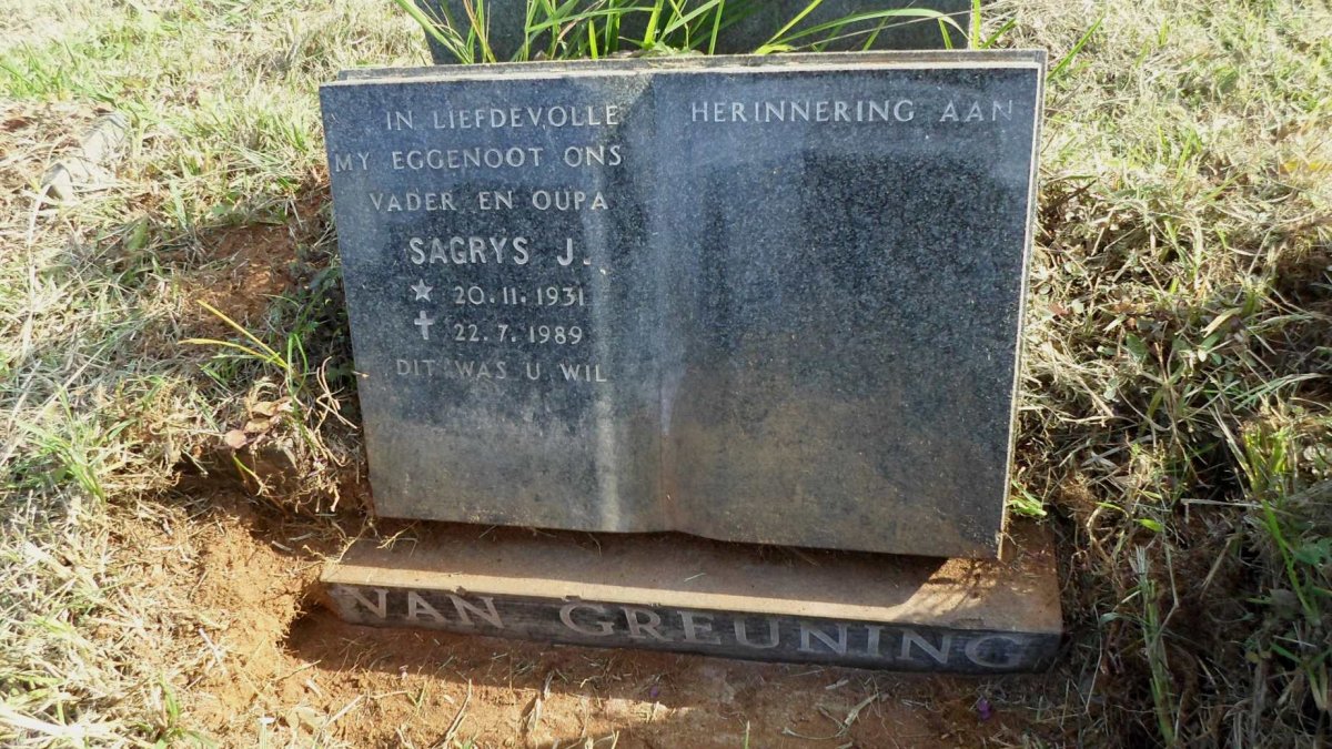 GREUNING Sagrys J., van 1931-1989
