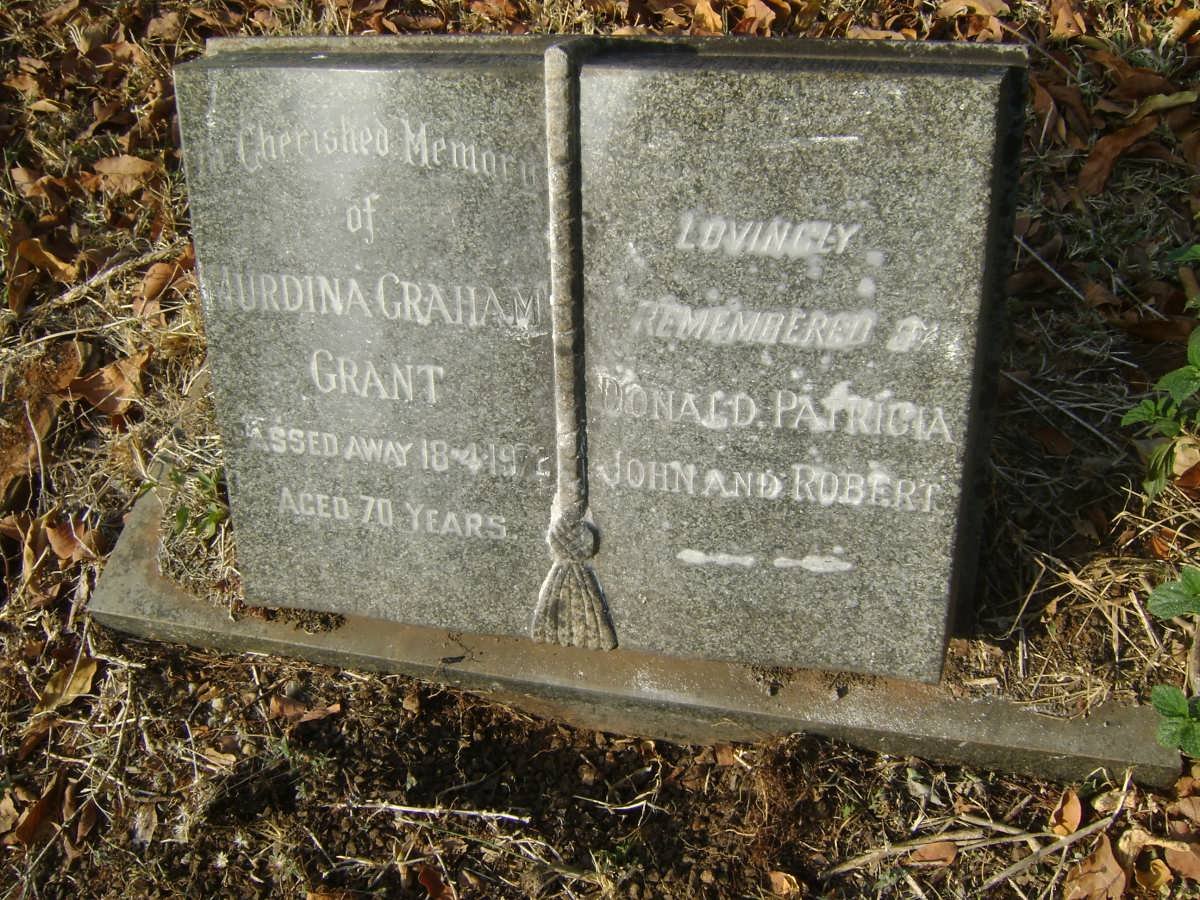GRANT Murdina Graham -1972