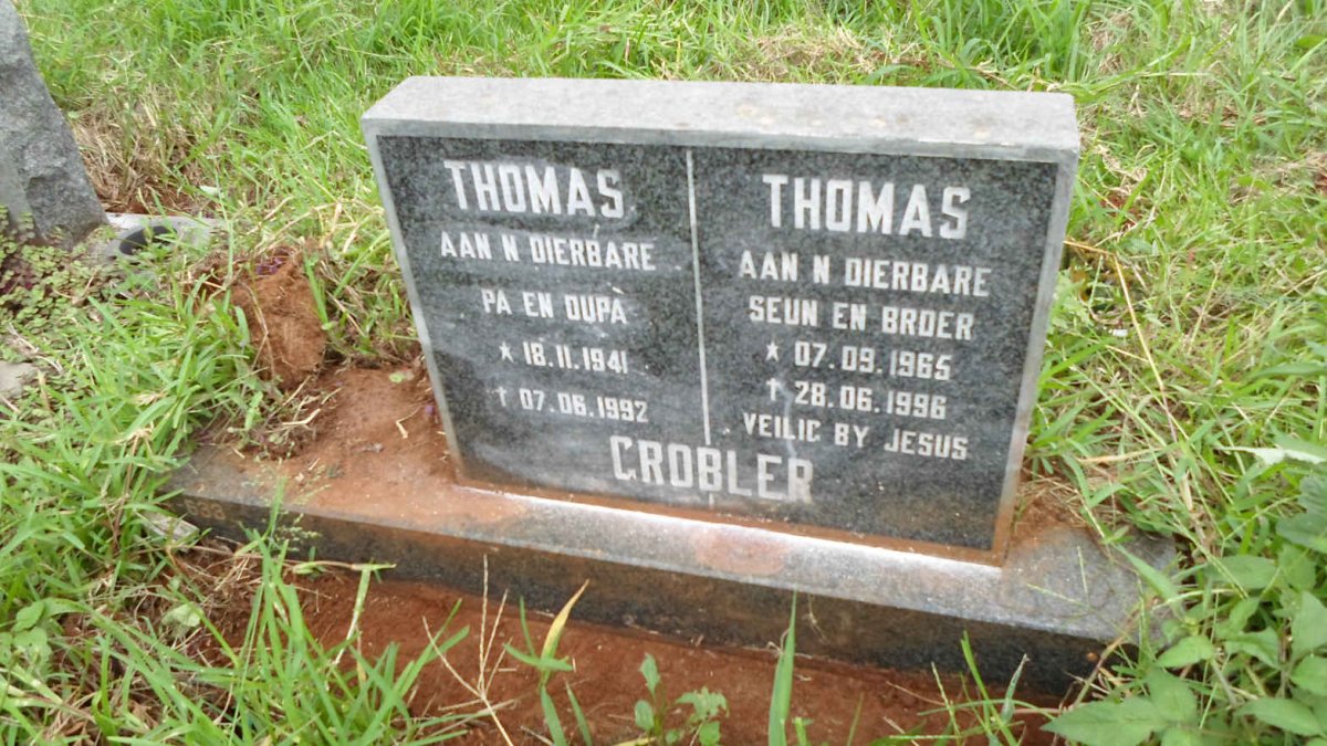 GROBLER Thomas 1941-1992 :: GROBLER Thomas 1965-1996