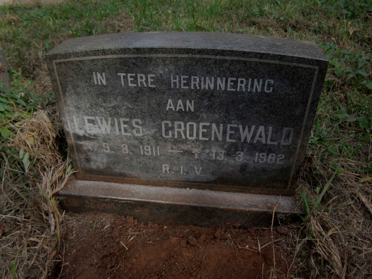 GROENEWALD Louis Petrus Phillippus 1911-1982