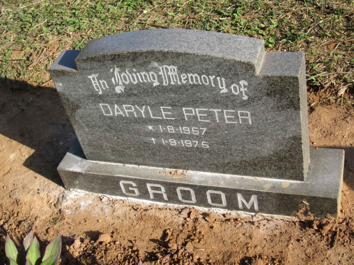 GROOM Daryle Peter 1957-1975