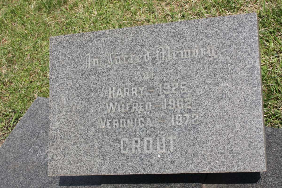 GROUT Harry -1925 :: GROUT Wilfred -1962 :: GROUT Veronica -1972