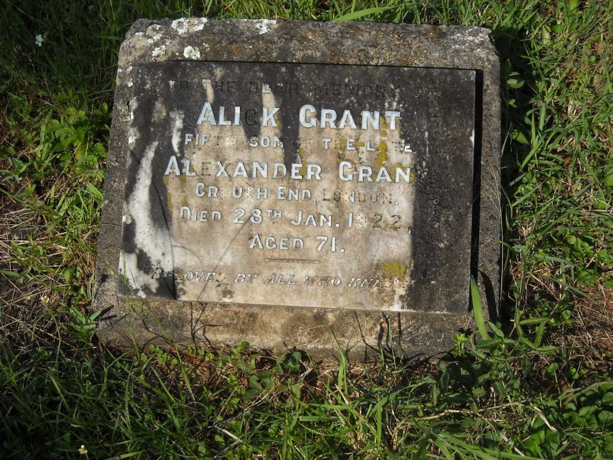 GRANT Alick -1922