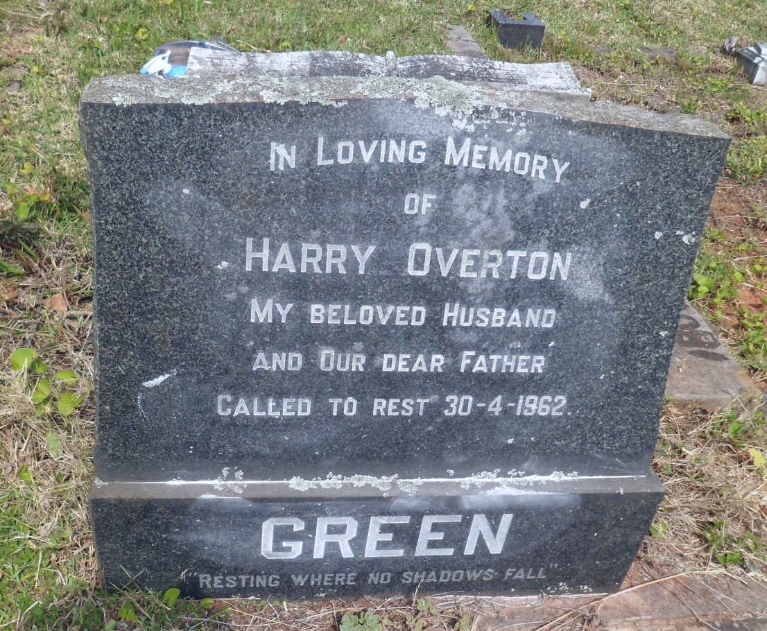GREEN Harry Overton -1962