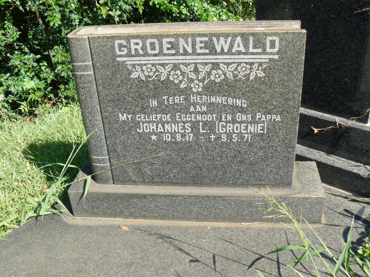 GROENEWALD Johannes L. 1917-1971