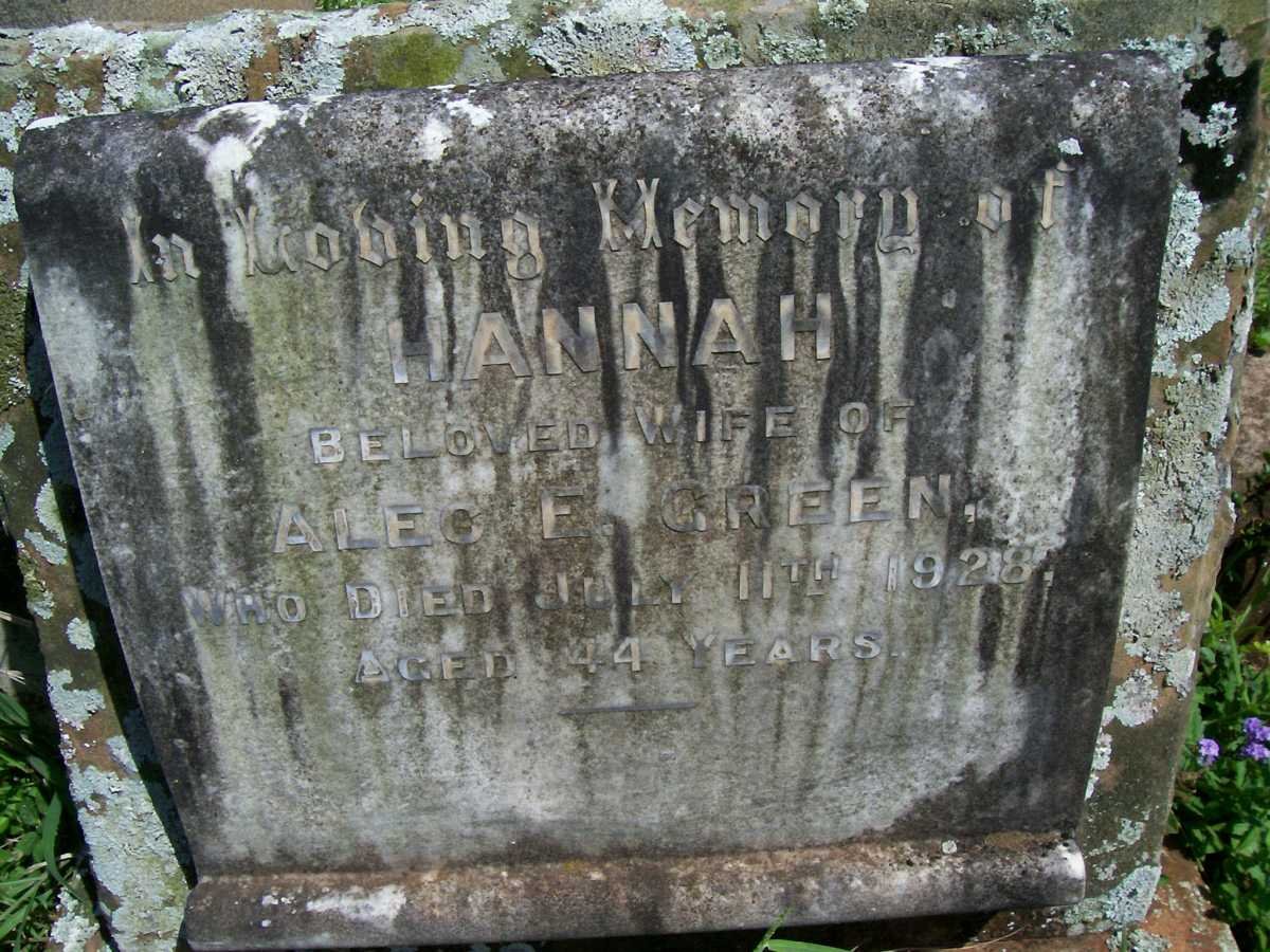 GREEN Hannah -1928