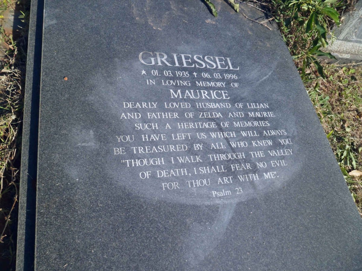GRIESSEL Maurice 1935-1996