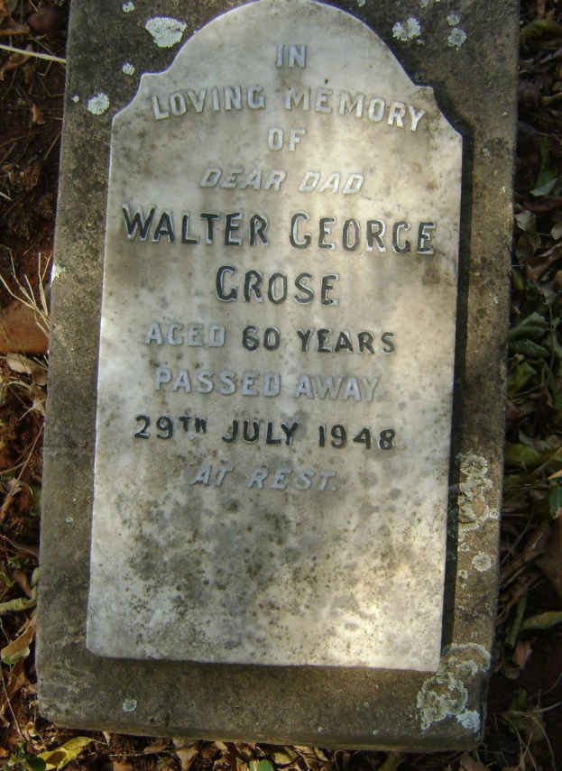 GROSE Walter George -1948