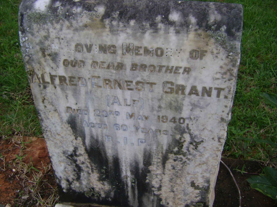 GRANT Alfred Ernest -1940