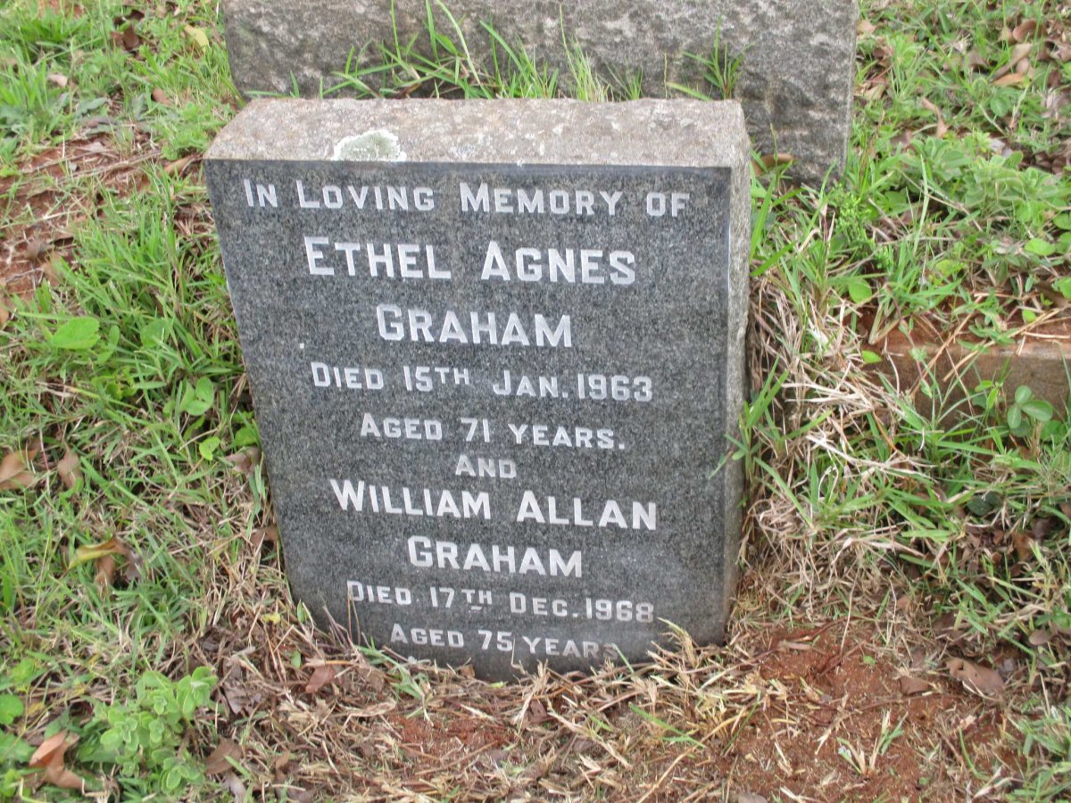 GRAHAM William Allan -1968 &amp; Ethel Agnes -1963