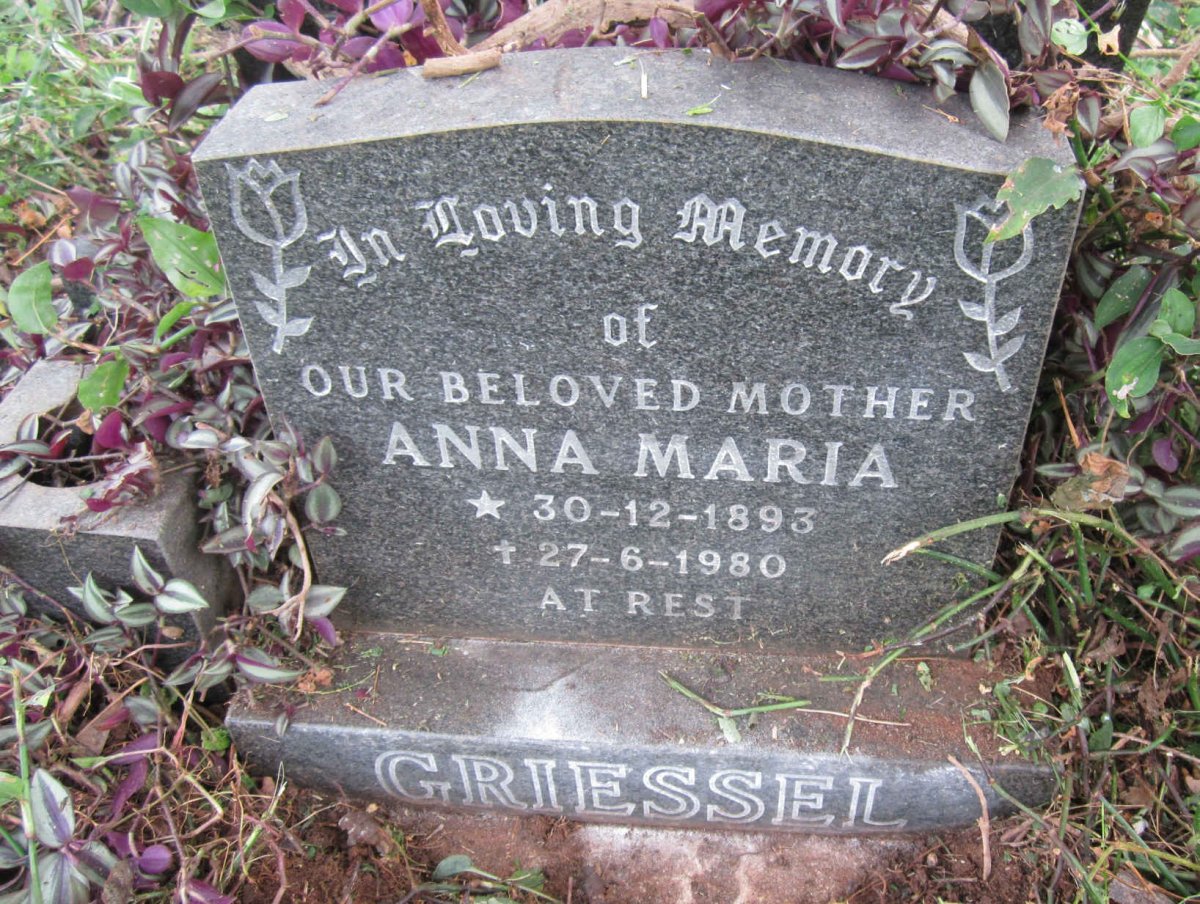GRIESSEL Anna Maria 1893-1980