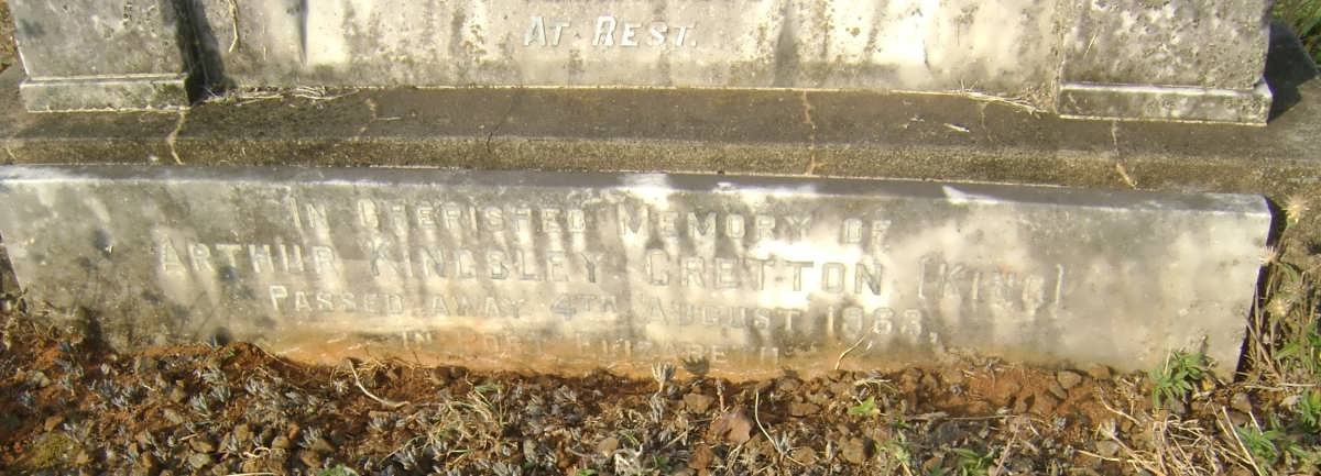 GRETTON Arthur Kingsley -1963 &amp; Kate Helen -1950