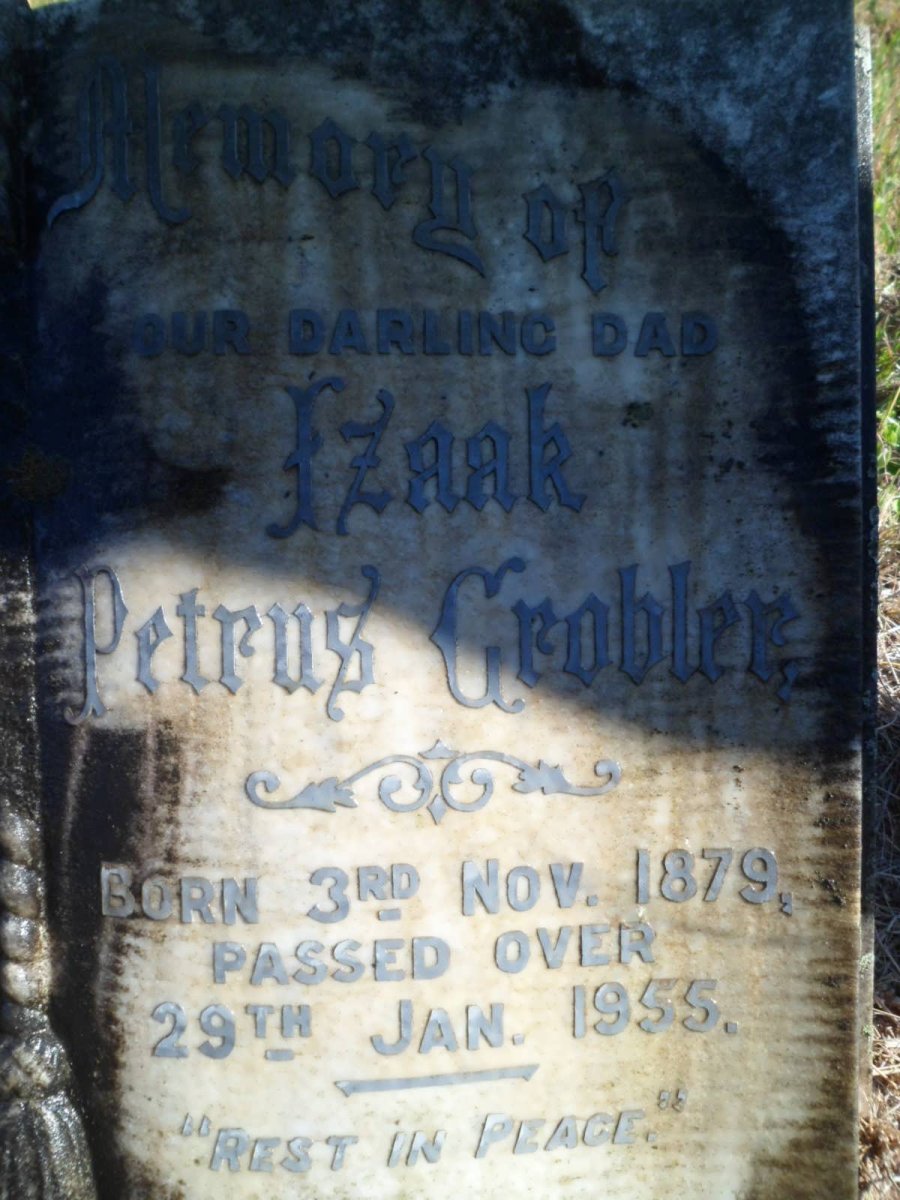 GROBLER Izaak Petrus 1879-1955 &amp; Louisa Gustafin MAREE 1882-1953