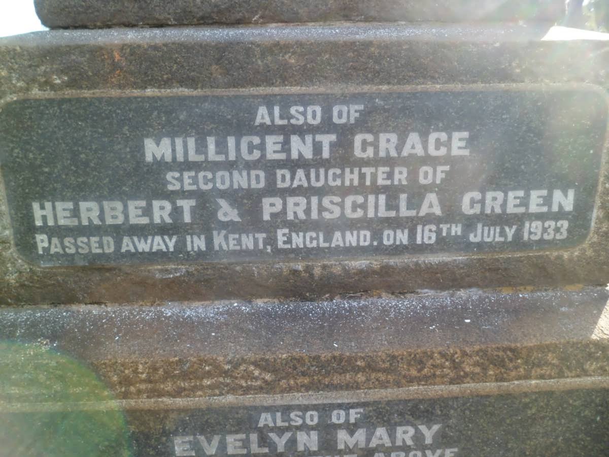 GREEN Millicent Grace -1933 :: GREEN Evelyn Mary