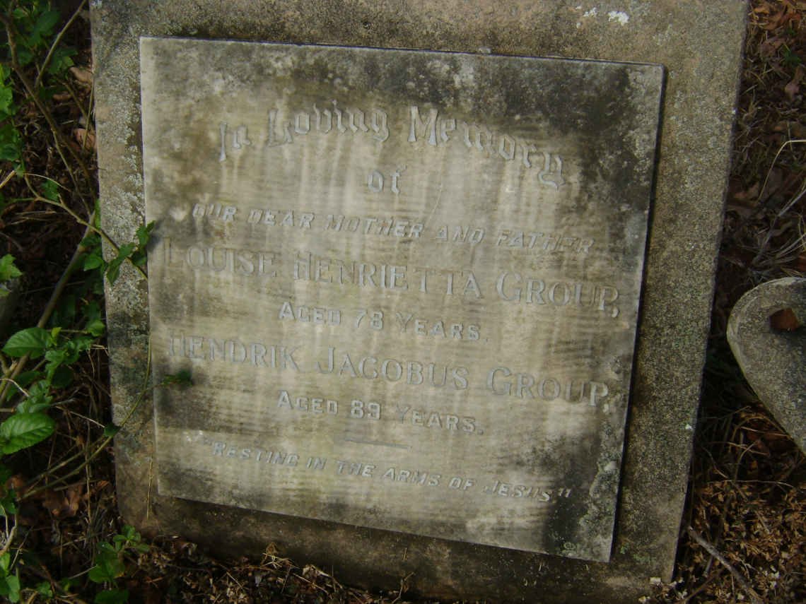 GROUP Hendrik Jacobus &amp; Louise Henrietta