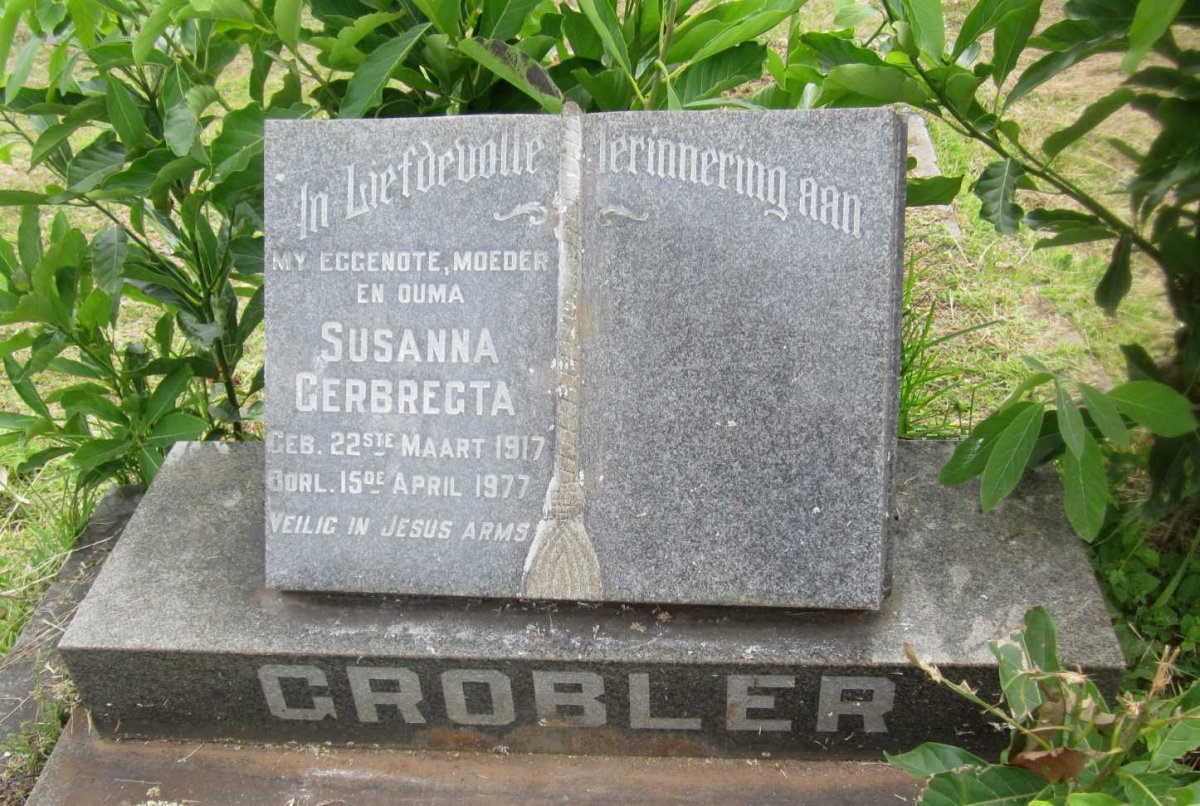 GROBLER Susanna Gerbregta 1917-1977