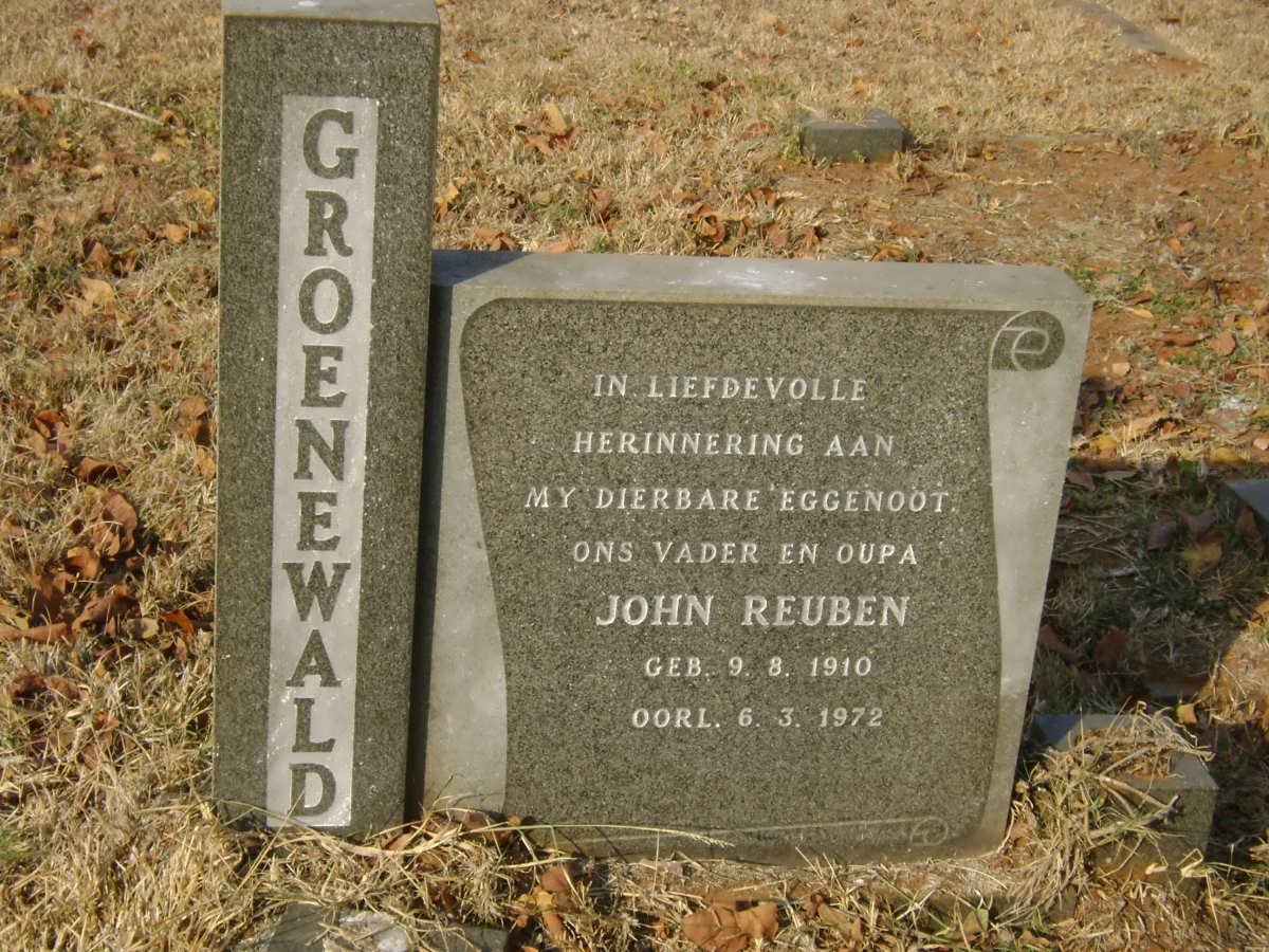 GROENEWALD John Reuben 1910-1972