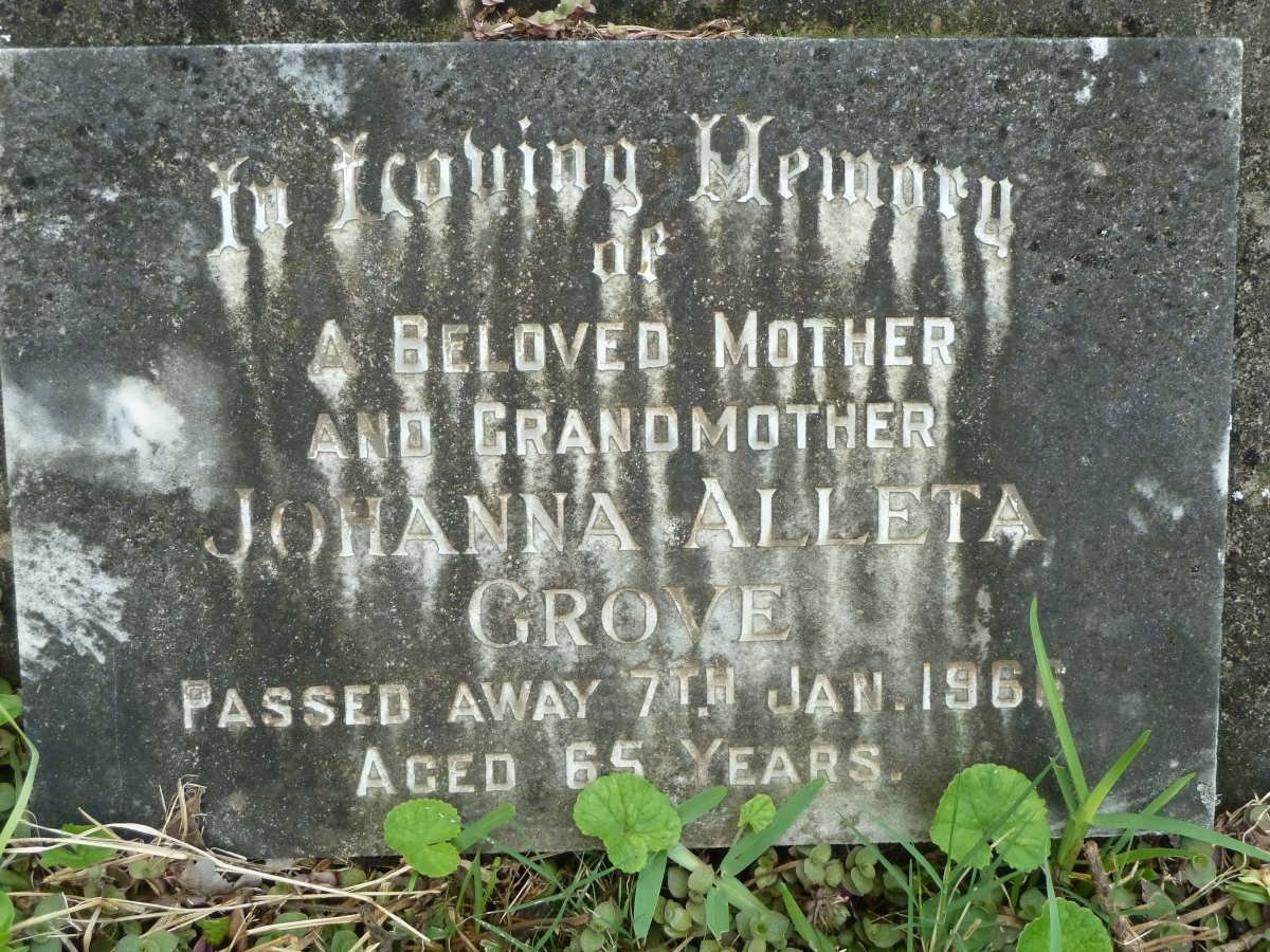 GROVE Johanna Alleta -1966