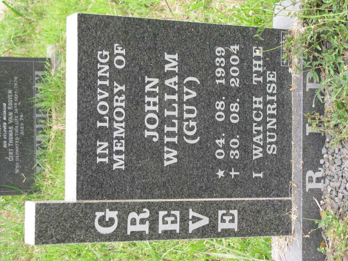 GREVE John William 1939-2004