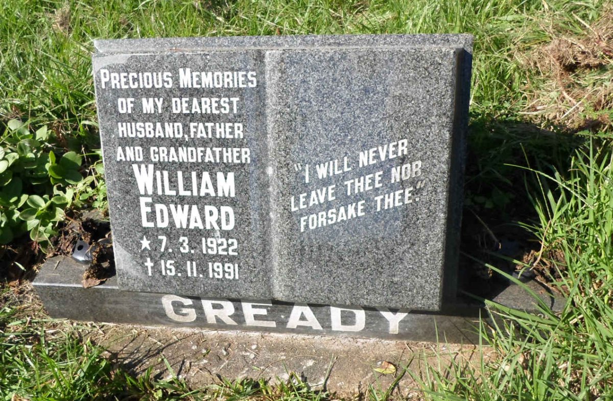 GREADY William Edward 1922-1991