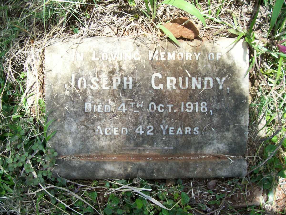 GRUNDY Joseph -1918