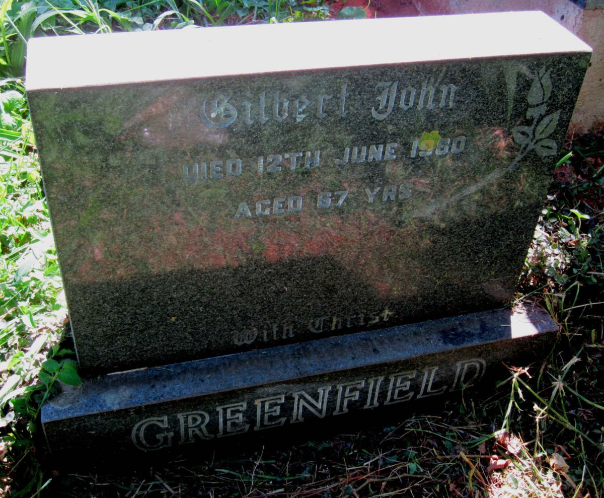 GREENFIELD Gilbert John -1980