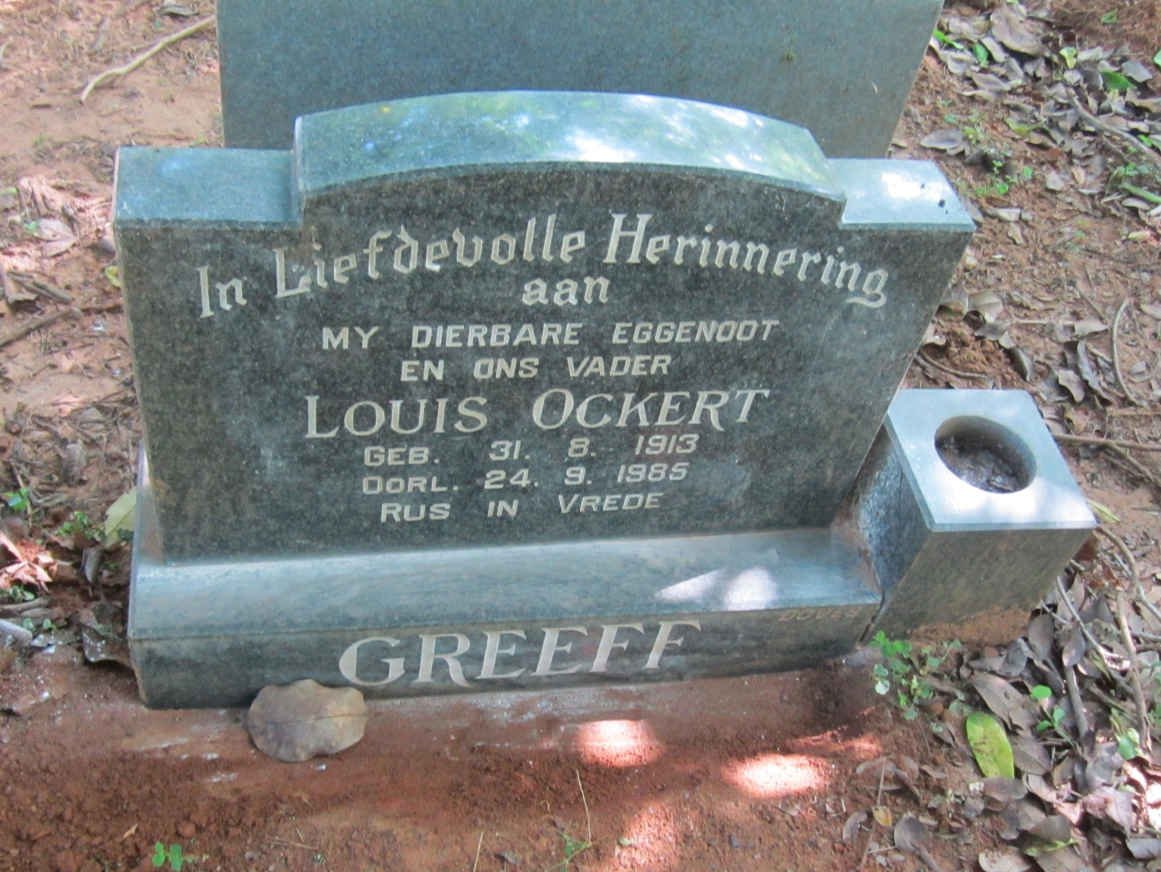 GREEFF Louis Ockert 1913-1985